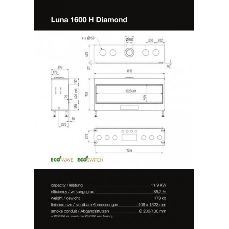LUNA 1600 H DIAMOND GAS